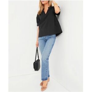 TUCKERNUCK Black Ruthie Blouse LARGE
